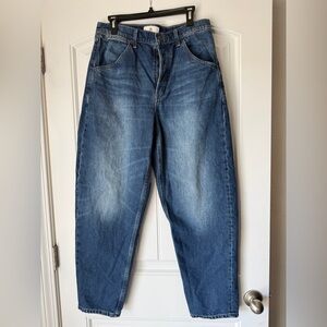 Banana Republic High-Rise Rigid Baggy Bow Jeans | Size 29